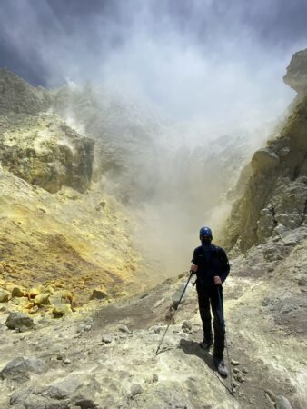 Inside the caldera. Volcan Irruputuncu
