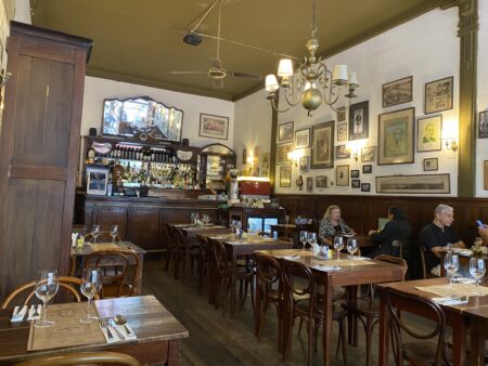 Cafe Brasiliero in the old town of Montevideo. A haunt of artists and authors